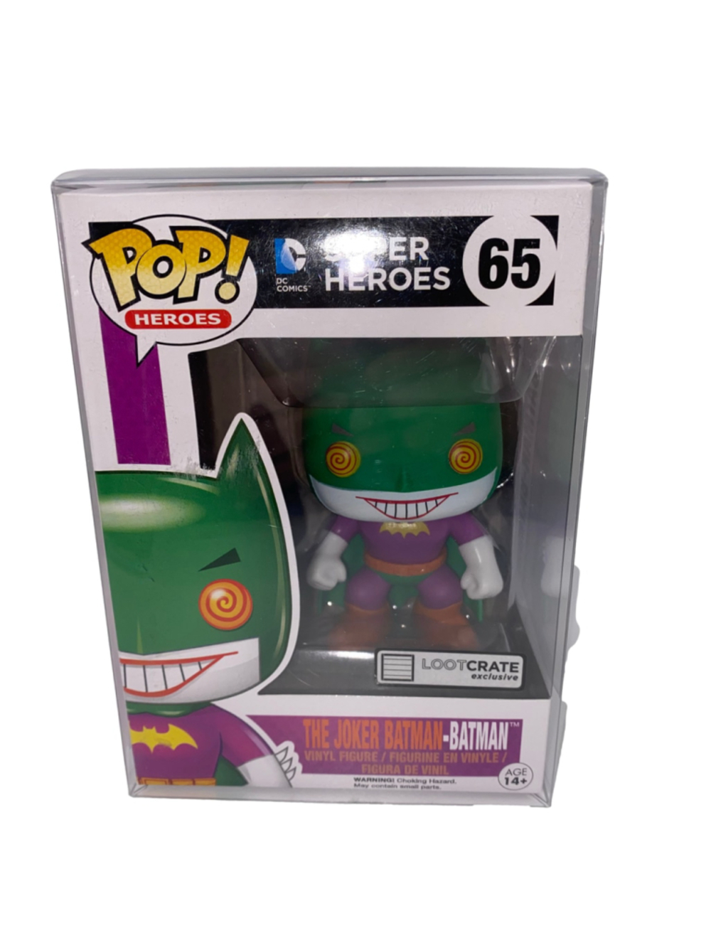 Funko Pop! D.C. Heroes The Joker Batman Action Figure Loot Crate Exclusive NWT